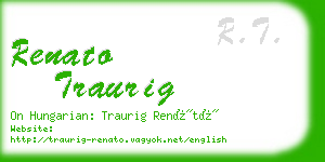 renato traurig business card